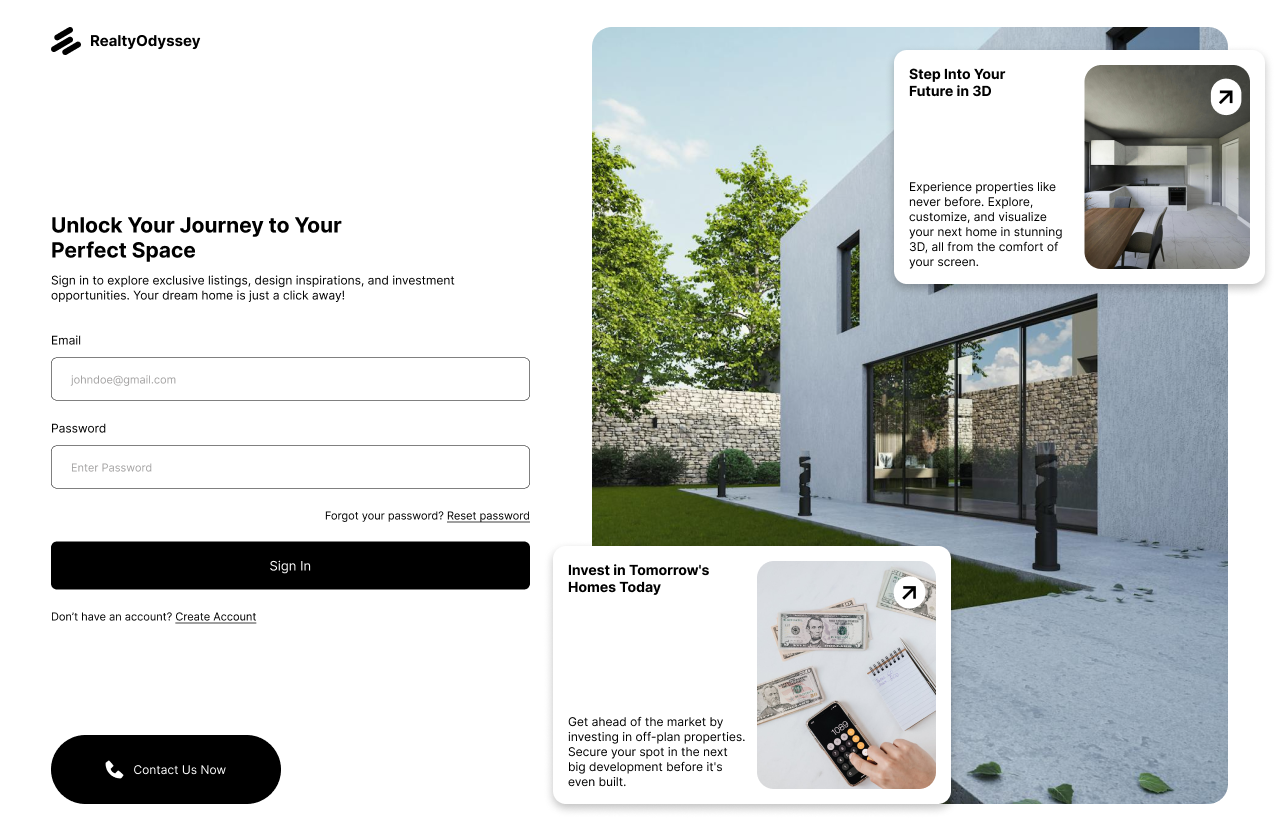 Sign Up Page